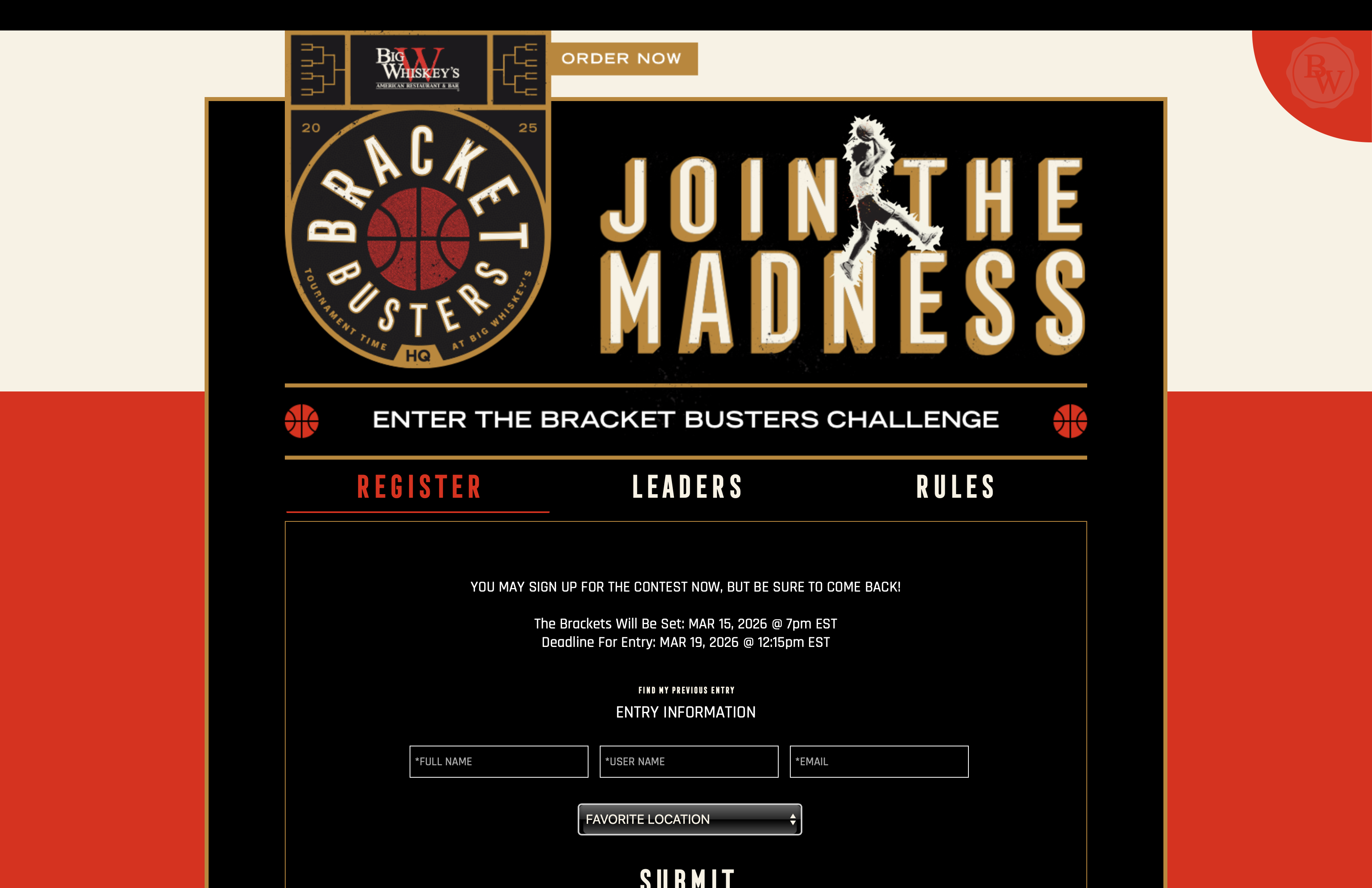 Aloha Hospitality March Madness contest screenshot boosting marketing