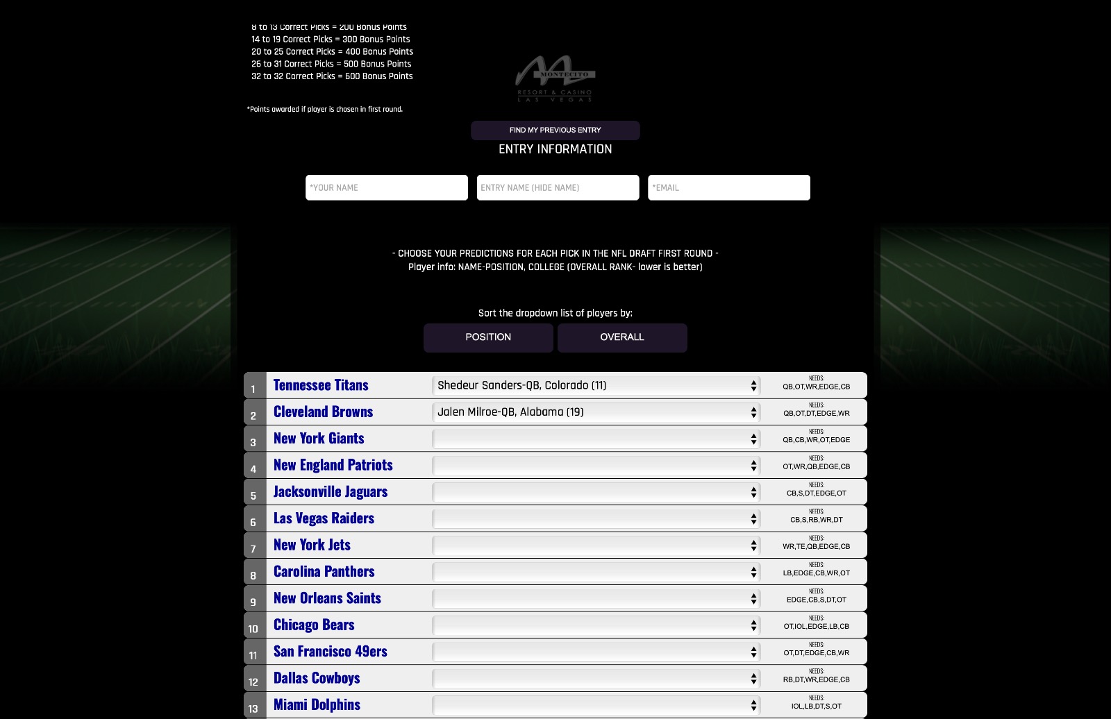 NFL Draft Day Challenge preview for brand engagement